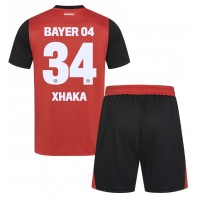 Bayer Leverkusen Granit Xhaka #34 Hjemmedraktsett Barn 2024-25 Kortermet (+ Korte bukser)